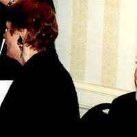 Marie Wallace At The Autograph Table Beside Dennis Patrick